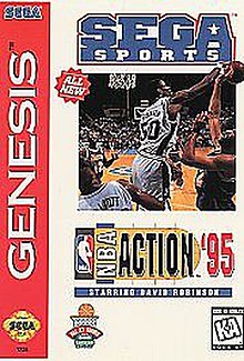 NBA Action '95: Starring David Robinson Sega Genesis
