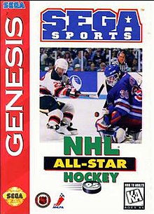 NHL All-Star Hockey '95 Sega Genesis