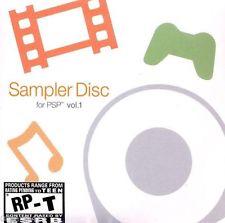 Sampler Disc for PSP vol.1 Playstation Portable