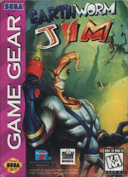 Earthworm Jim Sega Game Gear