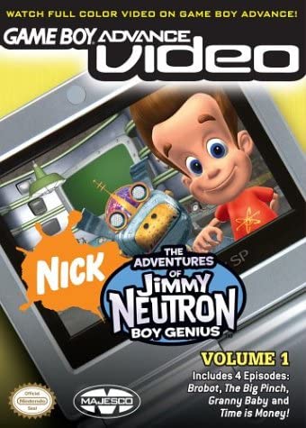 Adventures of Jimmy Neutron Boy Genius Volume 1 Game Boy Advance Video