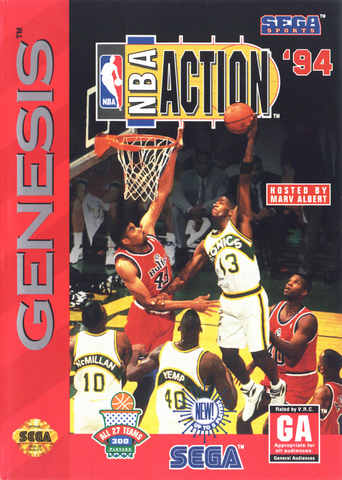 NBA Action '94 Sega Genesis