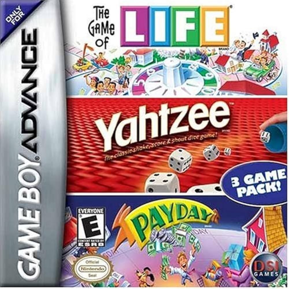 Game of Life / Yahtzee / Payday Game Boy Advance
