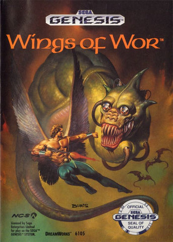 Wings of Wor Sega Genesis