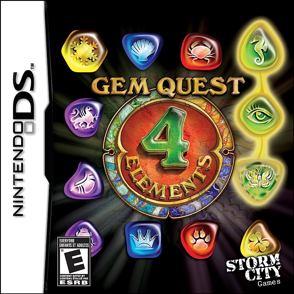 Gem Quest 4 Elements Nintendo DS