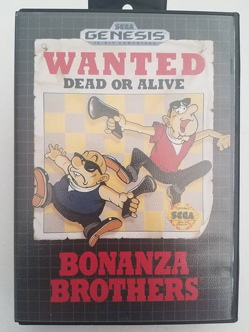 Bonanza Brothers Sega Genesis