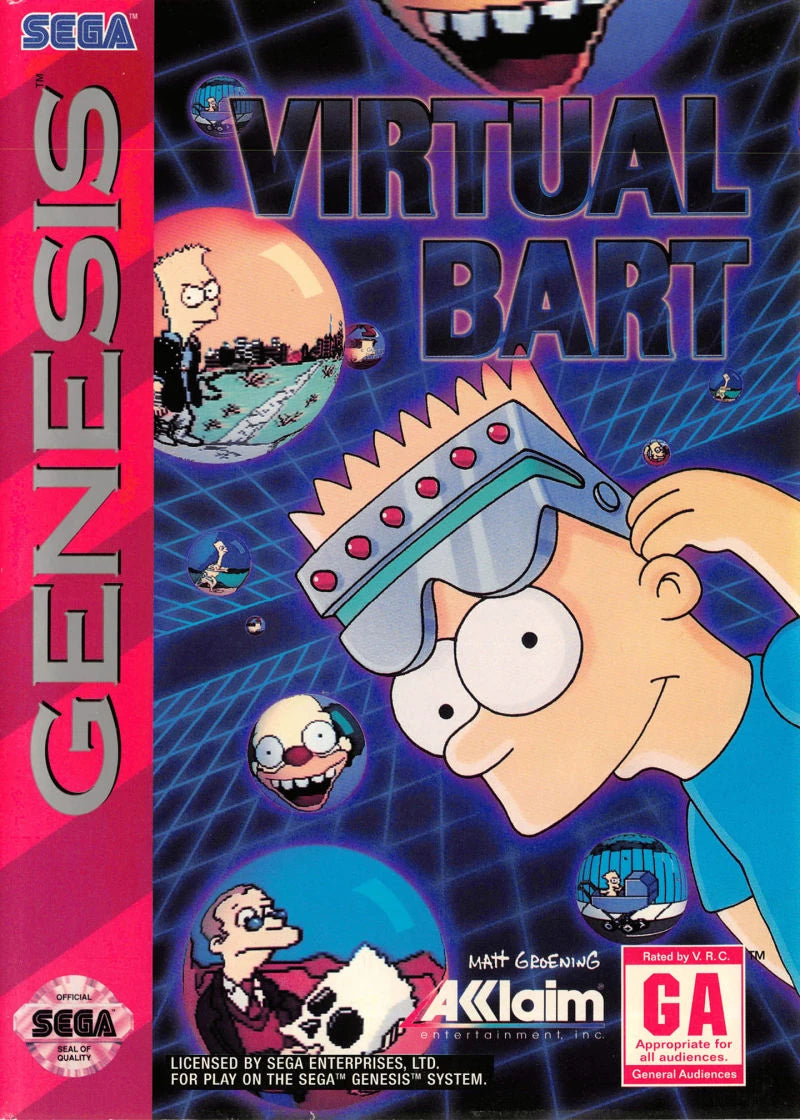 Virtual Bart Sega Genesis