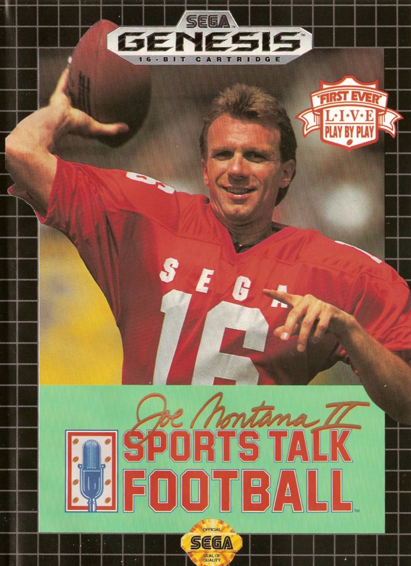 Joe Montana II Sports Talk Football Sega Genesis
