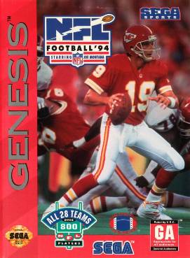 NFL Football '94: Starring Joe Montana Sega Genesis