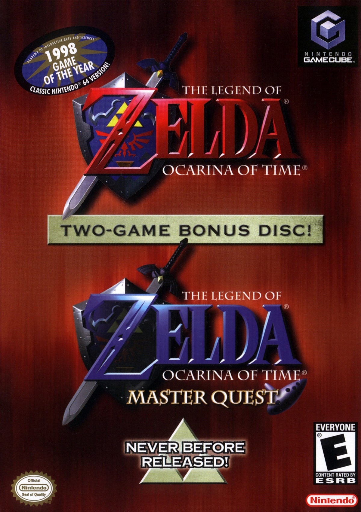 Zelda Ocarina of Time Master Quest Nintendo GameCube