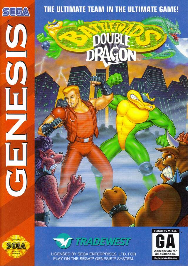 Battletoads & Double Dragon: The Ultimate Team Sega Genesis