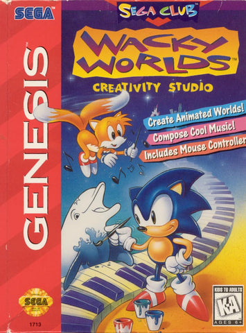 Wacky Worlds Creativity Studio Sega Genesis