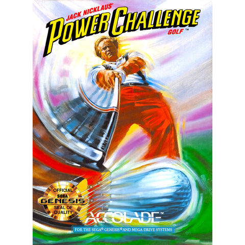 Jack Nicklaus Power Challenge Golf Sega Genesis