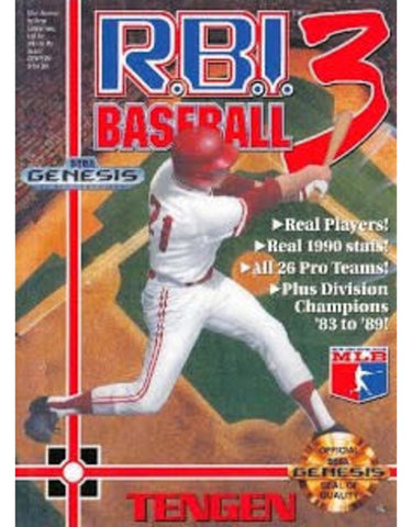 R.B.I. Baseball 3 Sega Genesis