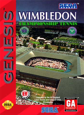 Wimbledon Championship Tennis Sega Genesis