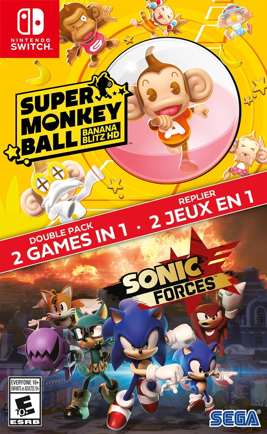 Sonic Forces + Super Monkey Ball Banana Blitz HD Double Pack Nintendo Switch