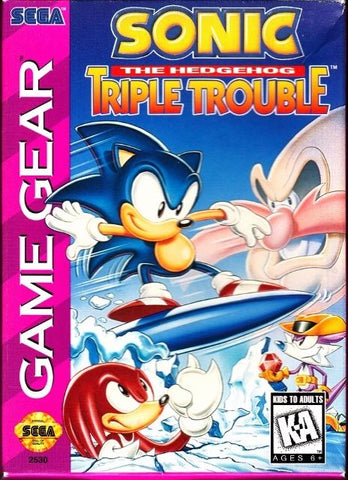 Sonic the Hedgehog: Triple Trouble Sega Game Gear