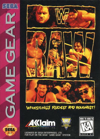 WWF Raw Sega Game Gear