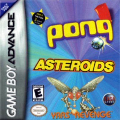 Pong / Asteroids / Yars' Revenge Game Boy Advance