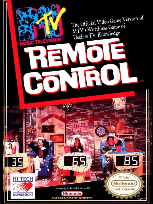 MTV's Remote Control Nintendo Entertainment System