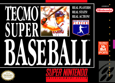 Tecmo Super Baseball Super Nintendo