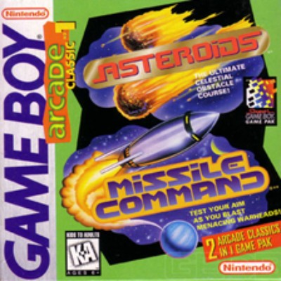 Arcade Classic 1: Asteroids and Missile Command Game Boy
