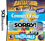 4 Game Pack: Battleship - Connect Four - Sorry! - Trouble Nintendo DS