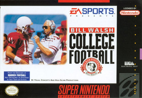 Bill Walsh College Football Super Nintendo