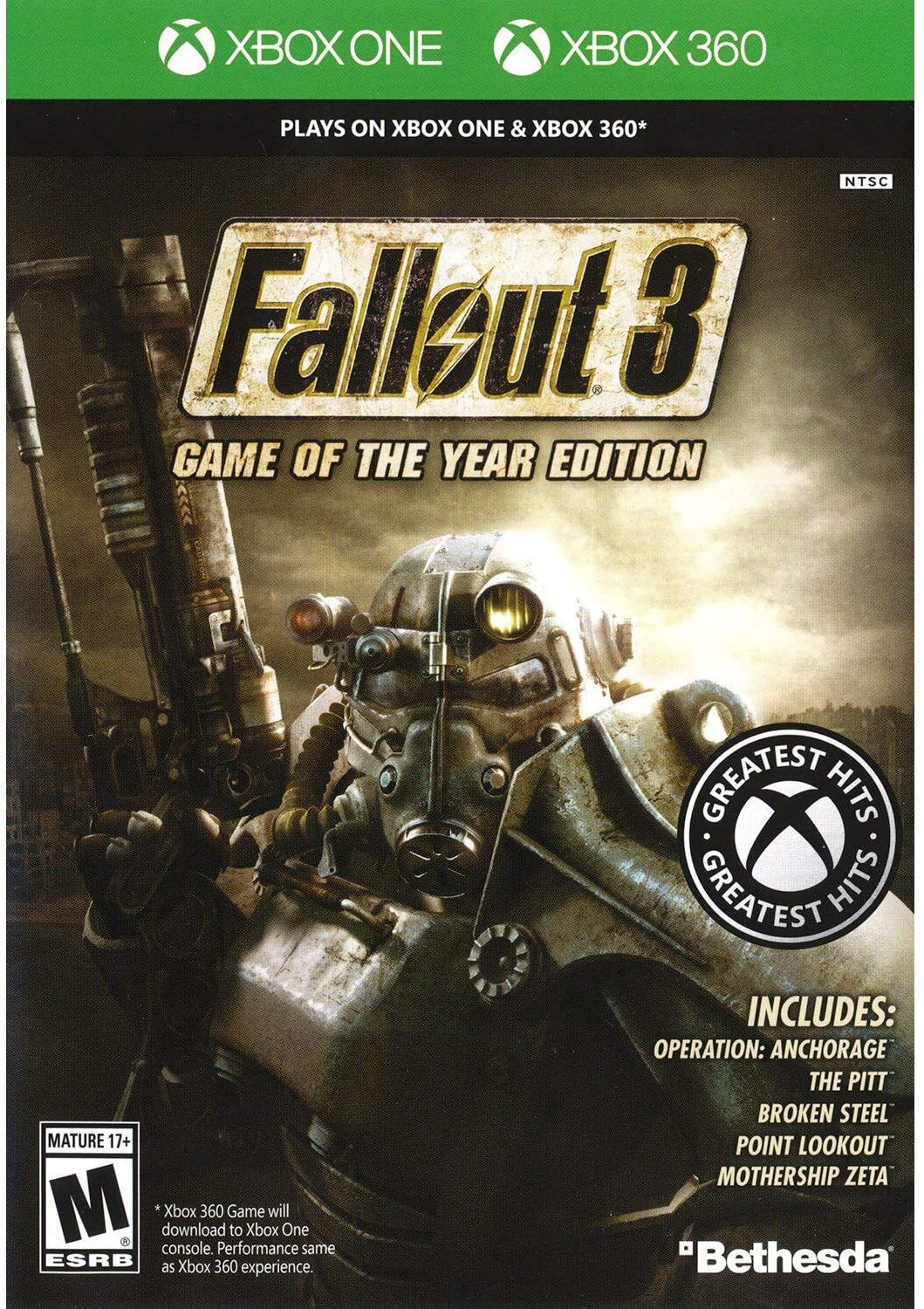 Fallout 3: Game of the Year Edition XBOX 360/XBOX One