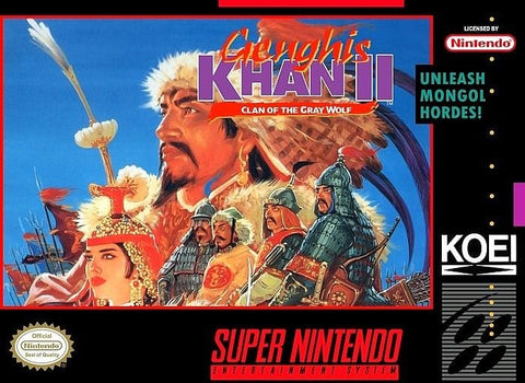 Genghis Khan II: Clan of the Gray Wolf  Super Nintendo