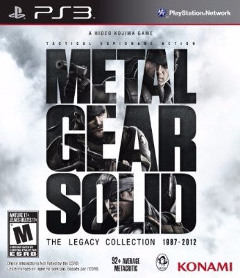Metal Gear Solid: The Legacy Collection 1987-2012 Playstation 3