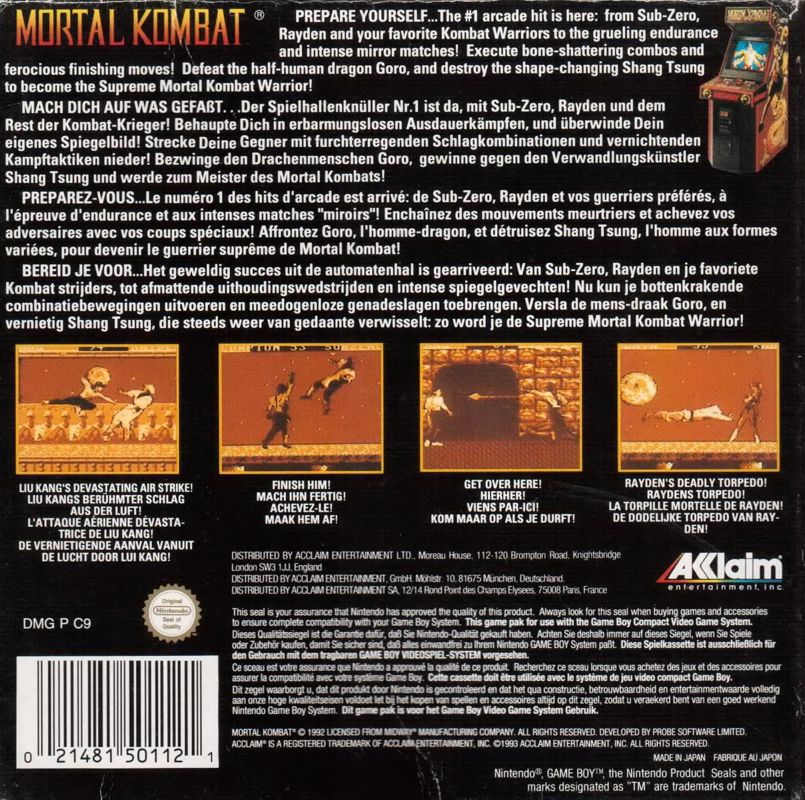 Mortal Kombat Game Boy