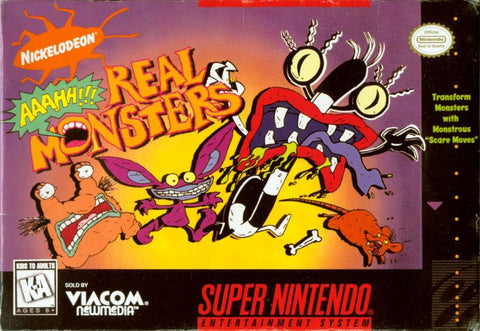 Nickelodeon Aaahh!!! Real Monsters Super Nintendo