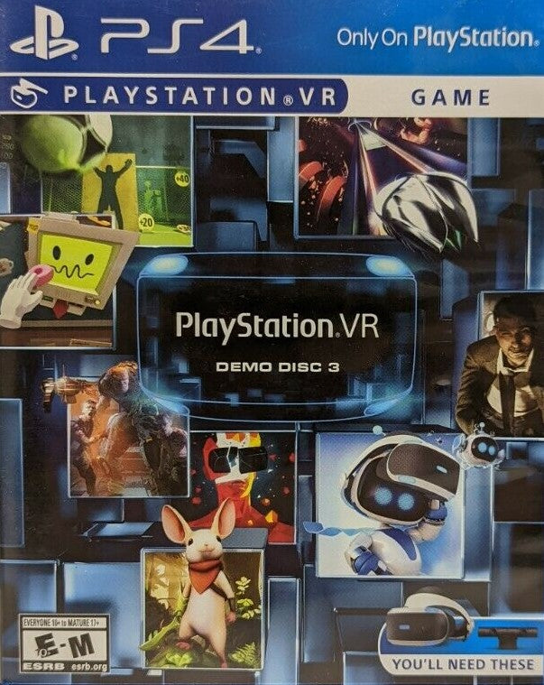 Playstation VR Demo Disc 3 Playstation 4; Playstation VR