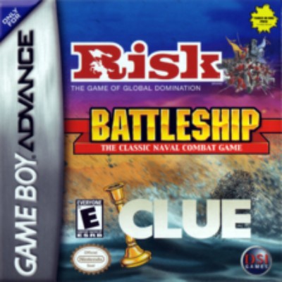 Risk / Battleship / Clue Combo Pack Game Boy Advance