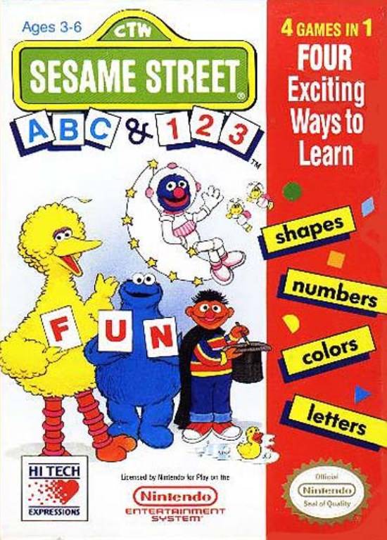 Sesame Street: A,B,C & 1,2,3 Nintendo Entertainment System