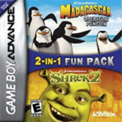 2 in 1 Fun Pack: Shrek 2 / Madagascar: Operation Penguin Game Boy Advance