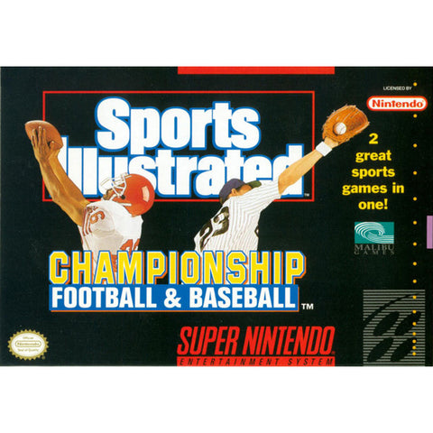 Sports Illustrated: Championship Football & Baseball Super Nintendo