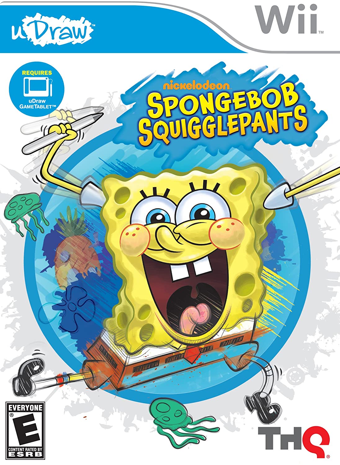 uDraw Nickelodeon Spongebob Squigglepants Nintendo Wii