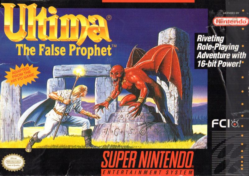 Ultima: The False Prophet Super Nintendo – Just For Fun Video Games